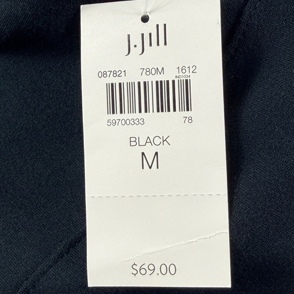 J. Jill Ponte Leggings Womens Medium Black Front Seam Stretch New - Picture 8 of 9